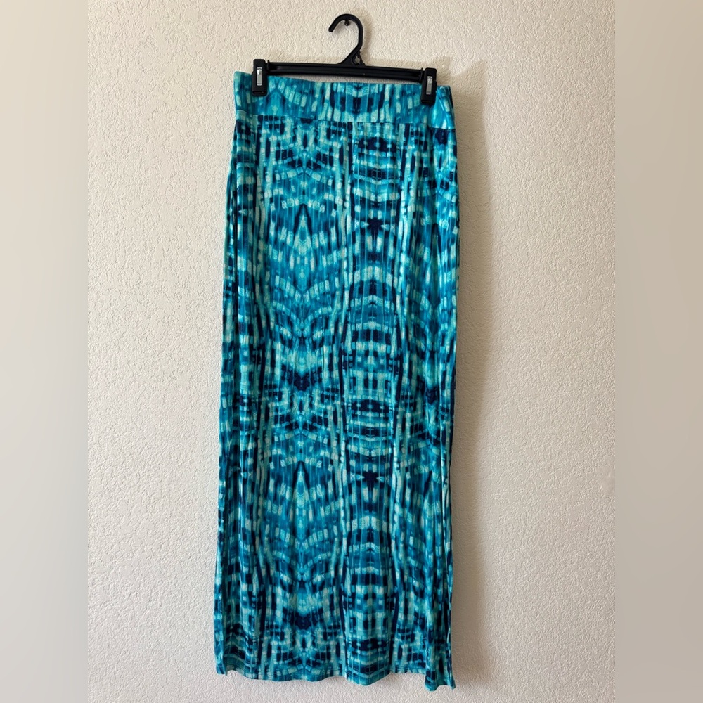 Blue Patterned Women's Skirt